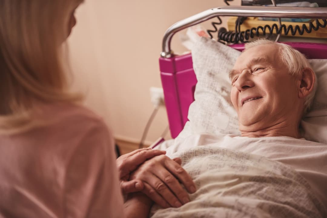 Your Path to ACHPN Certification Starts Here An older patient resting in a hospital room, cared for during Hospice and Palliative Care ACHPN certification exam preparation