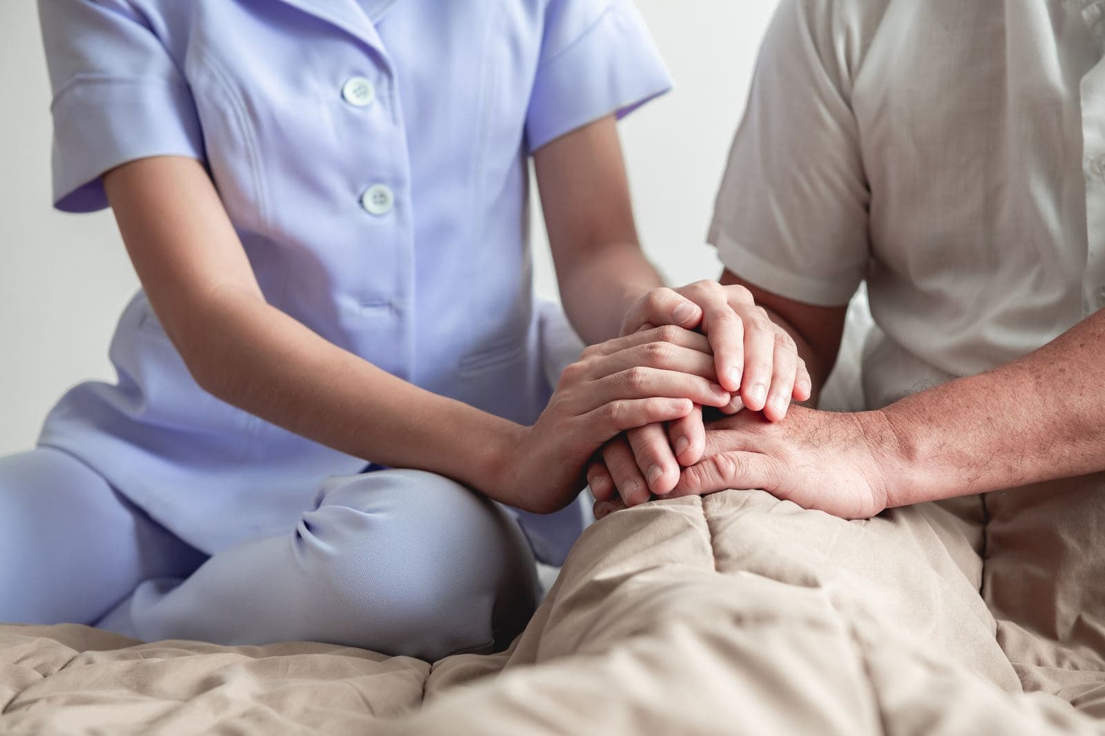 CHPPN Certification Exam Preparation Compassionate hands offering comfort, representing hospice and palliative care for CHPPN certification exam preparation