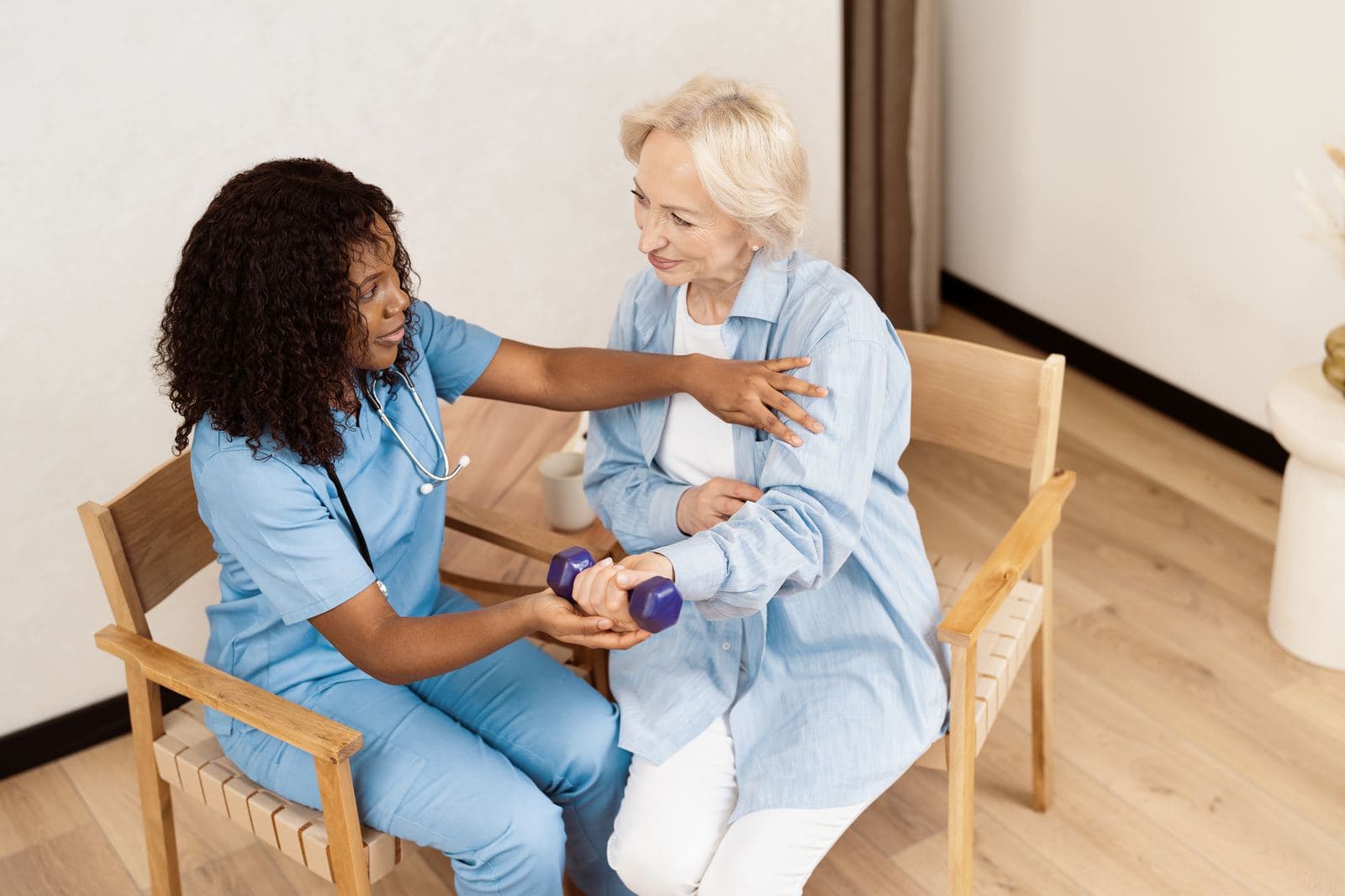 CHPNA Certification Exam Preparation Certified nursing assistant providing compassionate hospice and palliative care to a patient as part of CHPNA certification exam preparation